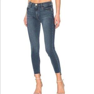 FRAME Denim Jeans Womens Le High Skinny Blue Woodhaven Raw Hem Size 27